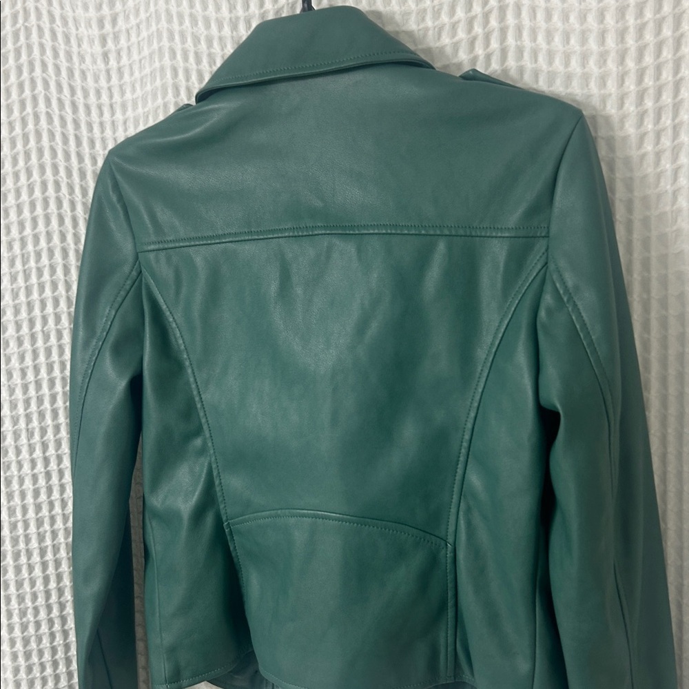 Avec Les Filles Faux Leather Moto Jacket XS - Picture 6 of 9